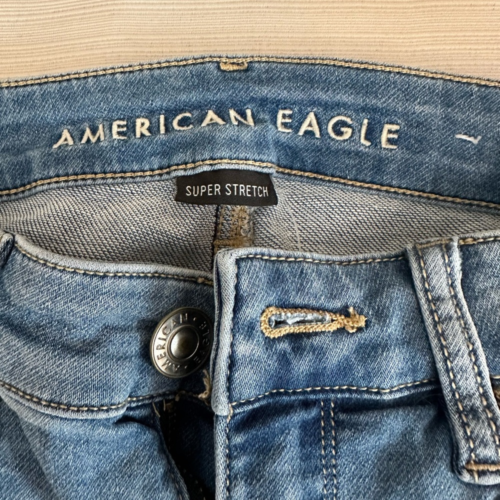 American Eagle Outfitters Light Blue Straight Jegging Jeans - Picture 3 of 6